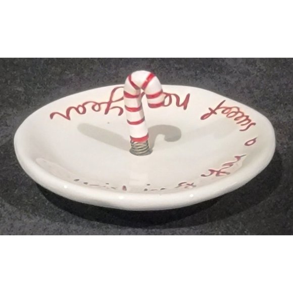 Dept 56 Christmas decoration figurine DISH & LID Wishing You a Sweet New Year - Picture 9 of 12